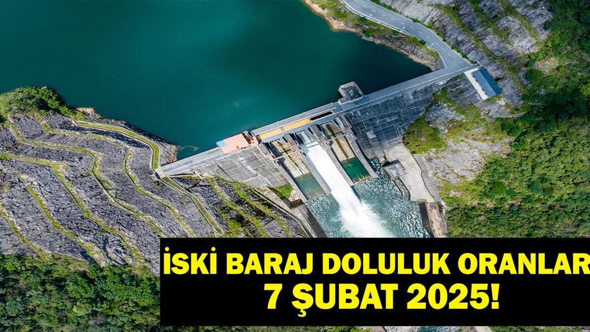 İSKİ BARAJ DOLULUK ORANLARI: 7 Şubat İSKİ baraj doluluk oranı ne? İstanbul baraj doluluk oranı kaç, arttı mı?